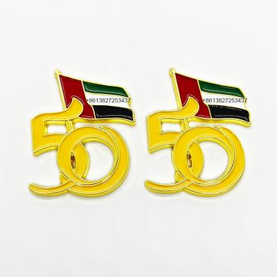 China UAE 50 Years UAE National Day Magnet Pin Badge Hotsale New Style National Flag for sale