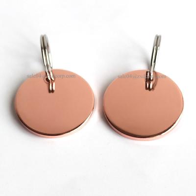 China Worldwide Wholesale 25mm Blank Pet Tag Sublimation Round Shape Metal Dog Tag Pet Tag for sale