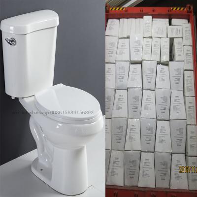 China SR-173AT Double-Flow White Color Two Piece Toiletlt With Soft Narrow Toilet Seat 008615689156892 for sale