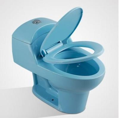 China SR-1005 Double-flux SR-1005 WC Trap Modern Blue Ceramic One Piece Chinese Blue WC Toilet Free Trial Cost 08615689156892 for sale