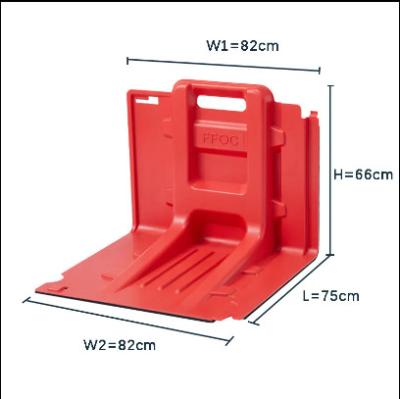 China Outer Curved Plate Flood Control Baffle New Material Flood Gablewall for sale