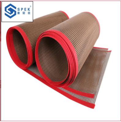 China Food Grade  High Temperature mesh cloth wear resistant dobule werp double eimensional conbeyor belt for sale