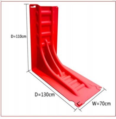 China Height 110cm ABS Plastic Red  Anti-UV Convenient Flood Baffier for sale