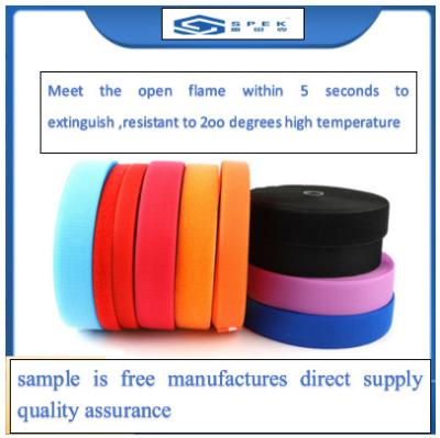 China High Temperature Resistance Fire Resistance Velcro For Fire Protection Loop 1.6cm Hook 3.8cm for sale