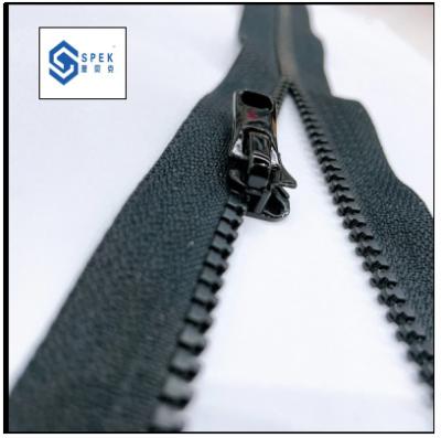 Cina Sostenibile Aramid 8# Open Tail Fire-retardant Black Zipper in vendita