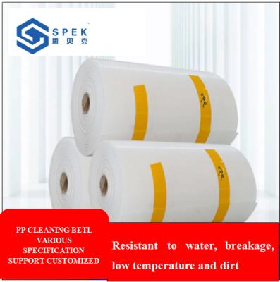 China Poultry PP White Conveyor Sheet polypropylene plastic chicken manure belt for Modern chicken factory for sale