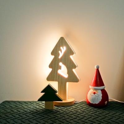 China Adjustable Wooden Tree Lamp Shine Home Decoration Lamp For Christmas for sale