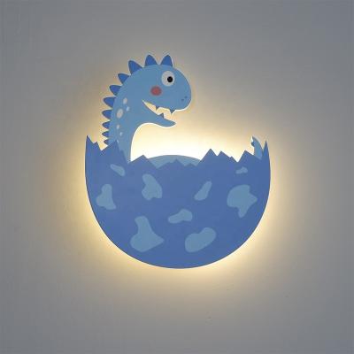 China Modern Dinosaur Battery Operated Wall Lamps Kids Room Decorative LED Switch Button Light for sale