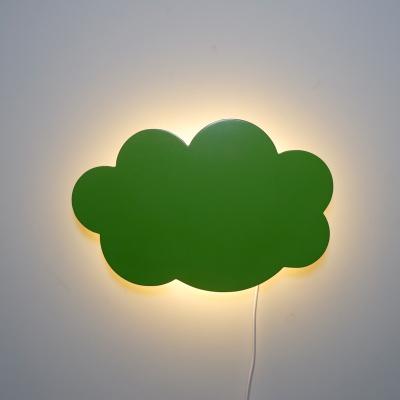 China Colorful USB LED Battery and Rope Cartoon Cloud Wall Lamp Light Kids Room Sleep Night Light Decorative Wall Lamp for sale