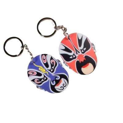 China Chinese style opera key chain printing peking opera key chain UV acrylic acrylic souvenir Chinese style key chain for sale