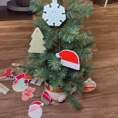 China Wall Hanging Decoration Christmas Tree Decors Acrylic Christmas Ornaments Hanging Acrylic Christmas Decoration Supplies for sale