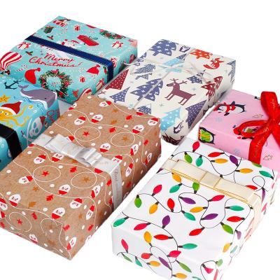 China Customized Gift Wrapping Paper Moisture Proof Supplier For Baby Shower Kids Christmas Gift Wrap for sale