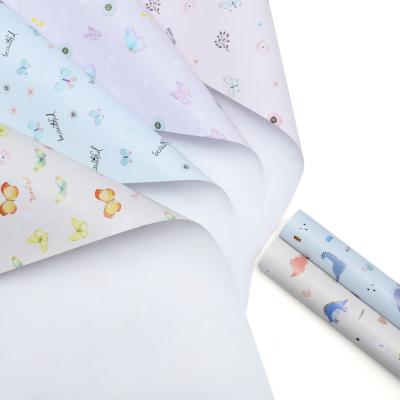 China Disposable Colorful Butterfly Wrapping Paper Collection Gift Box Packaging for sale