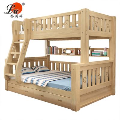 China Stable Quality And Rich Experience In Oversea Projects E e QC With Drawers 1900x1500m Bunk Bed Solid Wood Railing With Stairs Bunk Bed for sale