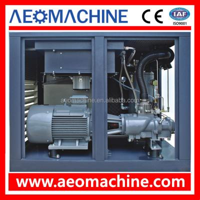 China Lubricated Industrial Rotary Screw Air Compressor 55kw 75hp for sale