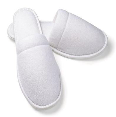 China Disposable White Terry Terry Hotel Slippers for sale