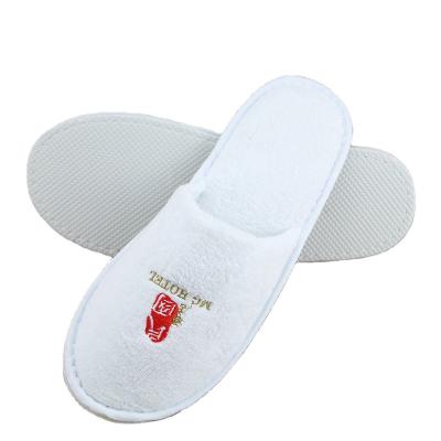 China Croal Fleece High Quality Custom Coral Fleece Disposable Hotel Slippers for sale