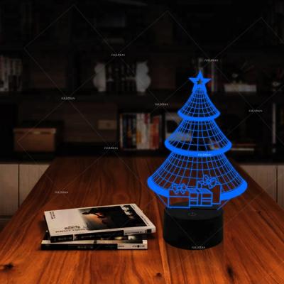 China FS-3945 3d modern illusion led night light 3d decoration night light wholesale customize 3d illusion lamp for sale