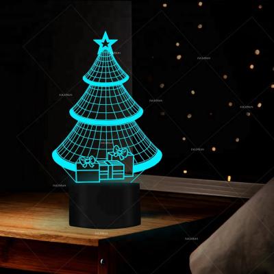 China FS-3945 3d modern illusion led night light 3d decoration night light wholesale customize 3d illusion lamp for sale