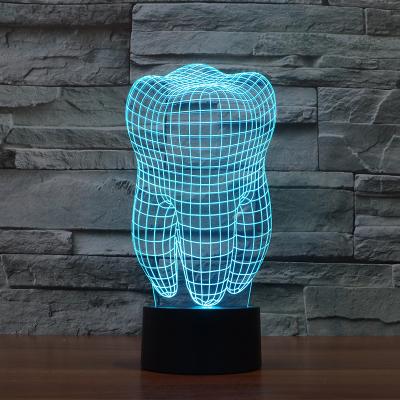 China FS-2874 Modern Online Wholesale 3d Lamp With Tooth Shape Led Smart Lights for sale