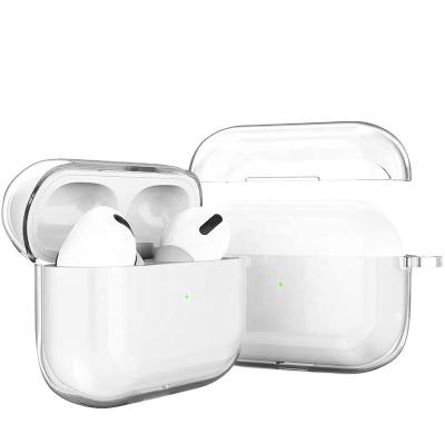 China Full Protective Soft Clear Case Cover For Airpod Pro Shockproof Soft TPU Case Cover For Apple Airpods Crystal Cover For Airpod Pro Case for sale