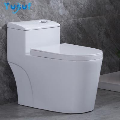 China Double-Flow Super Vortex Siphon Toilet Sets Floor Siphonic Ceramic Bathroom Toilet for sale