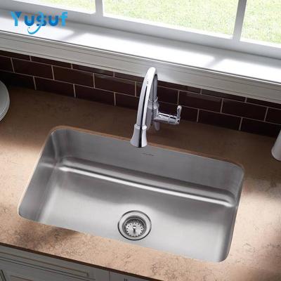 China With Single Faucet Bowl Stainless Steel Materials Kitchen Sink 1 Hole for sale