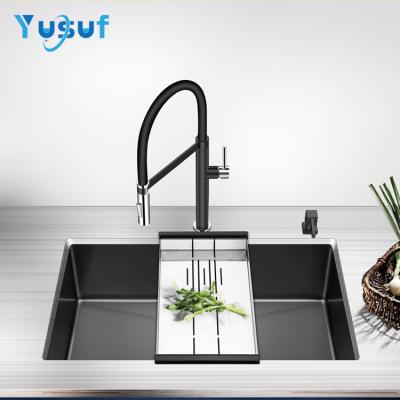 China With Faucet Factory Price Apartment Size Small Stainless Steel Black Kitchen Sink for sale