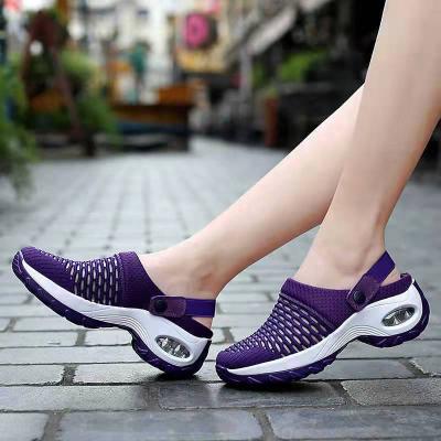 China Fashion Trend Fashion Sock Shoes Plus Size 43 Women Sneakers Ladies Shoes Air Cushion Woven Sports Sandals for sale