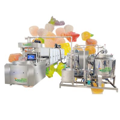 China Food starch moulding Automatic Gummy Central-Filled Gelatin Gummy and Pectin Soft Candy  gummy candy production line for sale