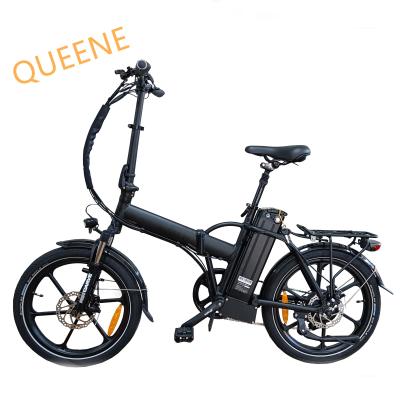 China QUEENE/EN15194 aluminum alloy ebike 36V250W cheap folding city electric bike for sale for sale