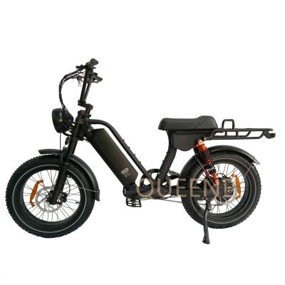 China Aluminum alloy Queene/20 inch hid battery fat tire electric bike 48V750W fatbike ebike for sale