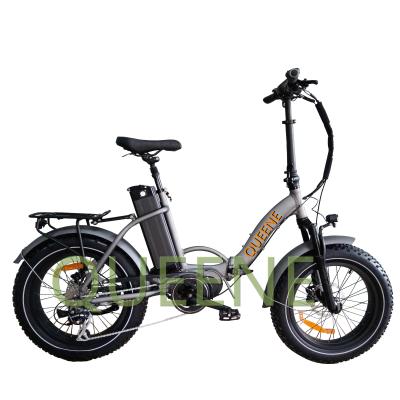 China EU Warehouse Dropshipping Mid Drive G330 M400 350W Motor 350W Fat Tire Aluminum Alloy QUEENE/20*4.0 Inch Fat Tire Electric Bicycle for sale