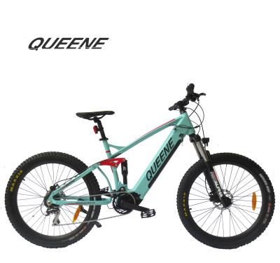 China Aluminum Alloy QUEENE Suspension Fork Bafang BBS M600 Mid Drive Electric Bike / New Motor 500w Fat Tire for sale