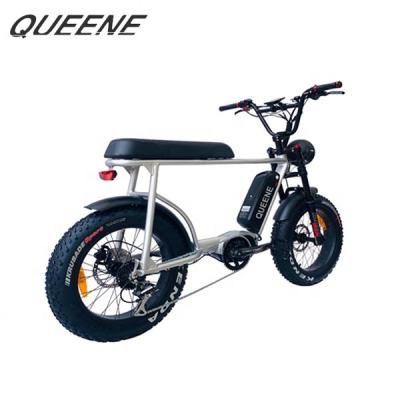 China Electric Mountain Bike Suspension eMTB Mountain Ebike Enduro Ebike QUEENE 1000W Bafang Standard Mid Drive Full for sale