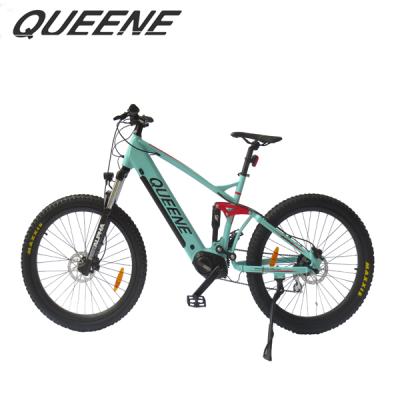 China Aluminum alloy QUEENE / 26 inch full suspension 750w fat tire electric bike mountain e bicycle for sale