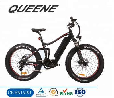 China Bafang Mountain Bike 1000W End Drive Bafang Enduro Electric eBike Enduro Electric Bike QUEENE/Top Mid AM1000 Full Suspension Bafang Mountain Bike for sale