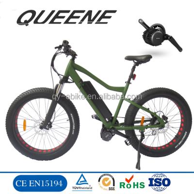 China Aluminum alloy mountain exercise electric bike non-folding fat tire beach electric bike/bycicle/ebike for sale