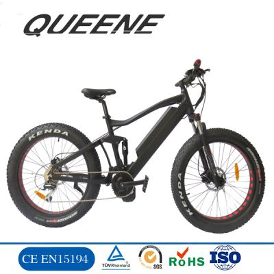 China Aluminum alloy QUEENE / 2019 8fun Bafang motor bbs02 fat tire 48v mid drive electric bike mountain electric bicycle for sale