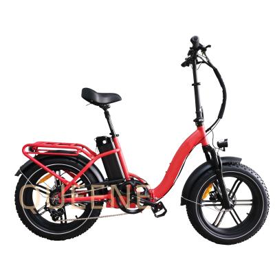 China High Quality Aluminum Alloy QUEENE/Low Step Through 20 Inch Fat Tire Electric Bike E-Bike Mountain Foldable E-Bike for sale