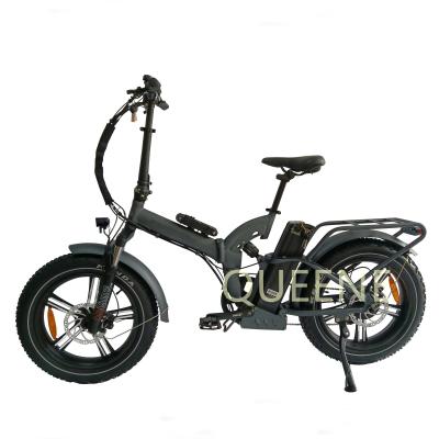 China QUEENE aluminum alloy electric bike battery electric bicycle/48v 500w 750w 20 inch fat tire ebike for sale