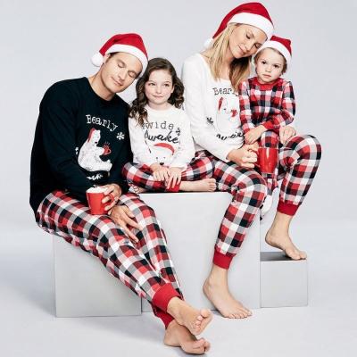 China 2021 Adult Infant Family Parent-child Parent-child Christmas Pajamas Family Matching Pajamas Set for sale