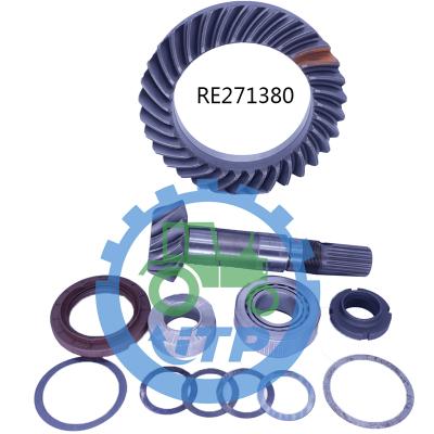 China Farm Tractor R271127 RE272371 AL159591 R271123 R271125 RE271380 Ring Gear And Pinion Fit Differential For John Deere Front Axle Parts for sale