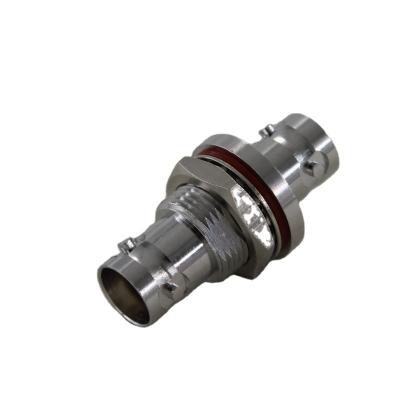 China 50ohm BNT Female To Female Bulkhead RF Coaxial 3-axis Connector Adapter for sale