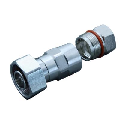 China RF Coaxial RF Male Plug Flange Connector MINI DIN 4.1/9.5 sf Superflexible Cable For 1/2