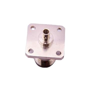 China Female SQUARE Coaxial Mount RF N Type RF 4 Holes Jack 25.4mm Clamp Connector For RG402 141