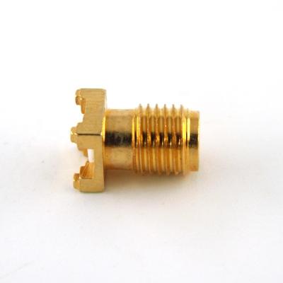 China Rf P. waterproof C.B Mount rf SMA coaxial Jack Straight Female Connector for sale