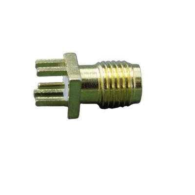 China RF Coaxial 50ohm SMA RF Female Connector For PCB Edge Mount for sale