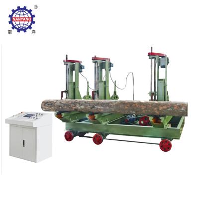 China PLC Control System Automatic Hook Band Saw Wood Trolley MJ329-3DE for sale