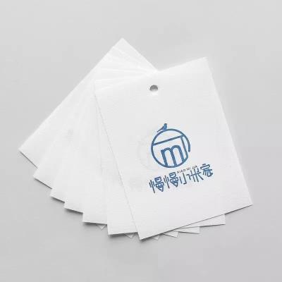 China paper & Custom Canvas Unbroken Art Stickers Clothing Cardboard Cotton Card Price Tag Hanging Logo Cheap Brand Sticker for sale